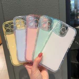 Étui de téléphone de luxe de couleur bonbon antichoc pour iPhone 16 Pro Max 15 13 12 Pro Max 14 Plus, pare-chocs anti-choc, coque en silicone souple - Product Image 5