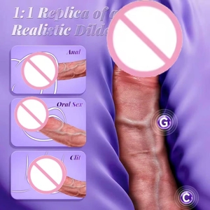 10種類の振動ソフトディルド、液体シリコン製女性用オナニー肛門大人のおもちゃ - Product Image 2