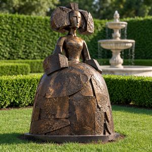 Große abstrakte Prinzessinnenstatue aus Bronze von Manolo Valdes - Product Image 4