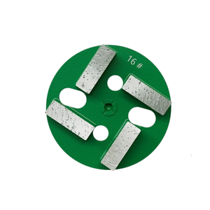 Disque de meulage diamanté de 4 pouces compatible avec la meuleuse de sol <span class=keywords><strong>Husqvarna</strong></span>, disque à liaison métallique à 4 segments - Product Image 3