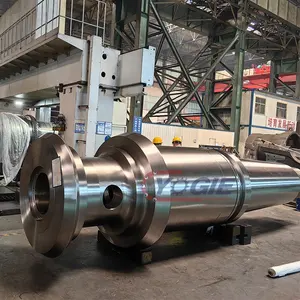 Albero del rotore cavo scanalato di guida dell'ingranaggio di forgiatura in acciaio di grandi dimensioni personalizzato in fabbrica 20 #