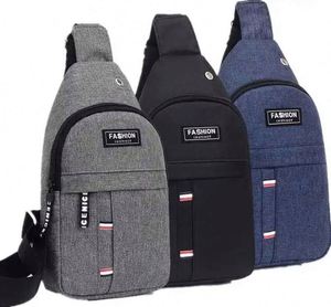 Outdoor Casual Sport Men's Chest Crossbody Messenger Bag Fashion Man Bag Sport Trend Solid Color Single Shoulder Bag - Product Image 3