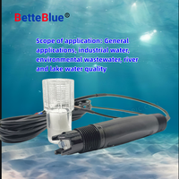 Sonde de pH industrielle en ligne BetteBlue 2-12pH 0.05 NPT 3/4 filetage Électrode plastique RS485 Sortie 4-20mA BNC pour eaux usées