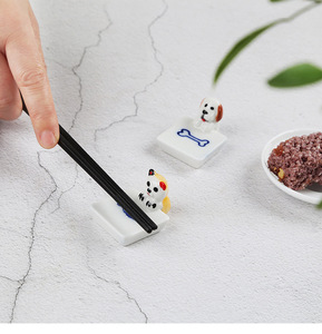 Repose-baguettes en céramique pour chat et chien, support à baguettes mignon en forme d'animal pour la table de cuisine - Product Image 3