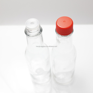 Nhà Máy Bán buôn 5oz 150ml vòng hình dạng woozy nước sốt chai cho BBQ nước sốt ớt với nắp nhựa nước sốt nhỏ chai thủy tinh - Product Image 4