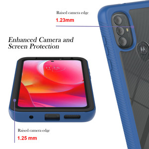 360 Đầy Đủ Bảo Vệ Cơ Thể Trong Suốt Trường Hợp Cho Motorola G13 G23 G53 G62 5G G52 G82 G42 G22 E32 G30 G20 G10 Điện Thoại Điện Bìa - Product Image 3