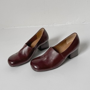 Nouvelles arrivées : Chaussures à talon moyen pour femme en cuir véritable, à bout rond, peintes, montantes, pour femmes tendance - Product Image 1
