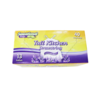 Sacs poubelles biodégradables à 100 % avec cordon de serrage, sacs poubelles biodégradables de haute qualité, sacs poubelles en plastique biodégradables avec cordon de serrage