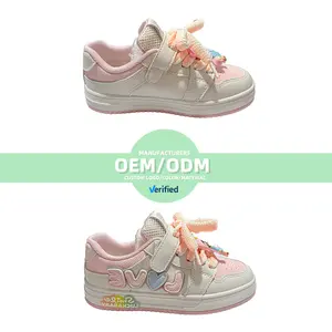 Grosir sneaker anak bayi balita bintang sepatu kasual anak laki-laki Fashion Sneakers sepatu karet anak perempuan kulit desainer kustom olahraga