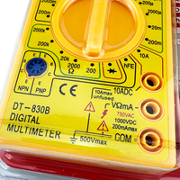 Dt 830B Digital Multimeter Portable Handheld Multimeter For Ac Dc Voltage Current Resistance Transistor Testing