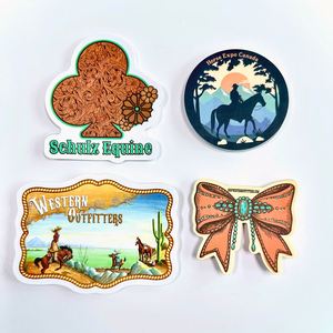Autocollants personnalisés découpés à la forme, en vinyle, imperméables, résistants aux rayures, avec colle forte, couleurs vives, pour marquage de logo, commande en gros - Product Image 4