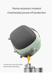 2022 Warmer Hot air Ptc Fan 110V 120V 400/800w Foot Table Desk Portable <strong>Mini</strong> Room Ptc Electric Fan <strong>Heaters</strong> - Product Image 4
