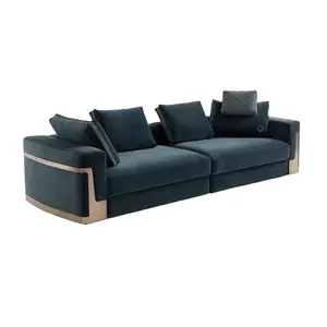 The latest luxury sofa velvet fabric living room sofa set furniture designs furniture Italian sofa foshan home furniture
