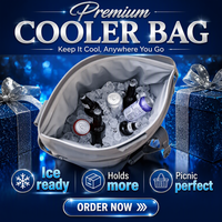 Sac isotherme imperméable et résistant à l'usure pour l'extérieur, sac de camping, sac à glace, sac isotherme à rétention de froid, sac souple en Oxford