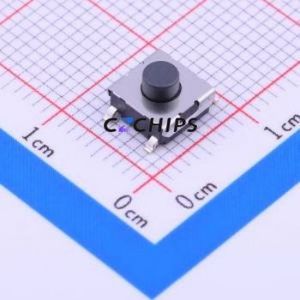 B3FS-1010P Tactile Switch SMD,6x6.3mm Switch Single Pole Single Throw Round Button 1N Vertical Mount - Product Image 1