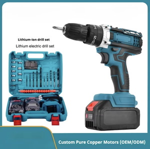 Suministro de Fábrica, Taladro Inalámbrico Industrial de Grado Profesional de 18V-21V, Juego de <span class=keywords><strong>Herramientas</strong></span> Eléctricas, Personalizado OEM, 1 Año de Garantía - Product Image 3