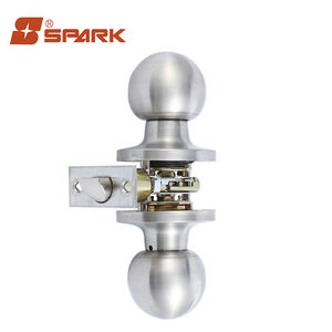 Poignée de porte de passage en acier inoxydable satiné nickel de haute qualité SUS 304 avec rosette ronde - Product Image 4