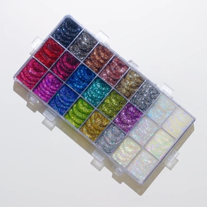 Sombra de Ojos Vegana de Alta Pigmentación con Brillo Personalizado, Maquillaje Cosmético, Brillo para Cuerpo y Rostro, Gel Brillante para el Cabello, Sombra de Ojos en Gel - Product Image 1