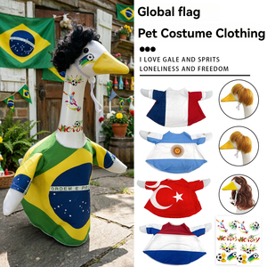 Ropa duradera para patos de jardín, impermeable, con diseño de bikini, fantasmas y frutas, personalizable para patos de 23 pulgadas, para jardín y patio. - Product Image 1