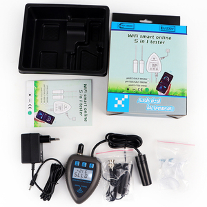 เครื่องตรวจสอบคุณภาพน้ำ WiFi 5 in 1 วัดค่า TDS/EC/SALT PH S.G.TEMP อเนกประสงค์สำหรับตู้ปลาและบ่อเลี้ยงสัตว์น้ำ Tuya WiFi 5 in 1 - Product Image 1