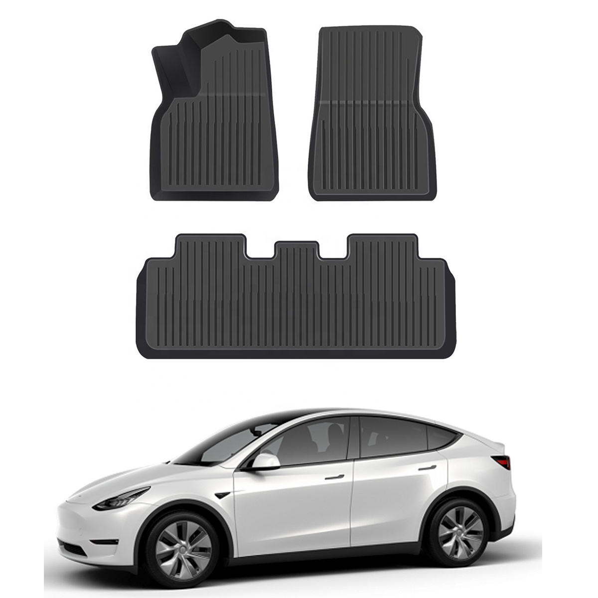 Автомобильный 3D Противоскользящий водонепроницаемый коврик для ног Tesla модель 3 Y