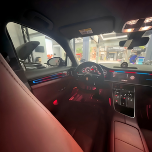 Lampu Atmosfer Interior LED RGB Standar Xenplus OEM Fit 23 Lampu dengan Kontrol Layar untuk Porsche Panamera 2017-2023 Retrofit - Product Image 4