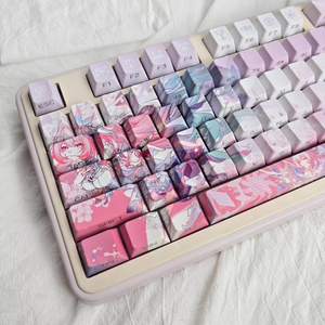 120 <span class=keywords><strong>Teclas</strong></span> Honkai: Star Rail Cyrene, <span class=keywords><strong>Teclas</strong></span> de Juego de Anime, <span class=keywords><strong>Teclas</strong></span> de Teclado Mecánico con Sublimación de Tinte Cherry PBT, Regalo para Jugadores - Product Image 2
