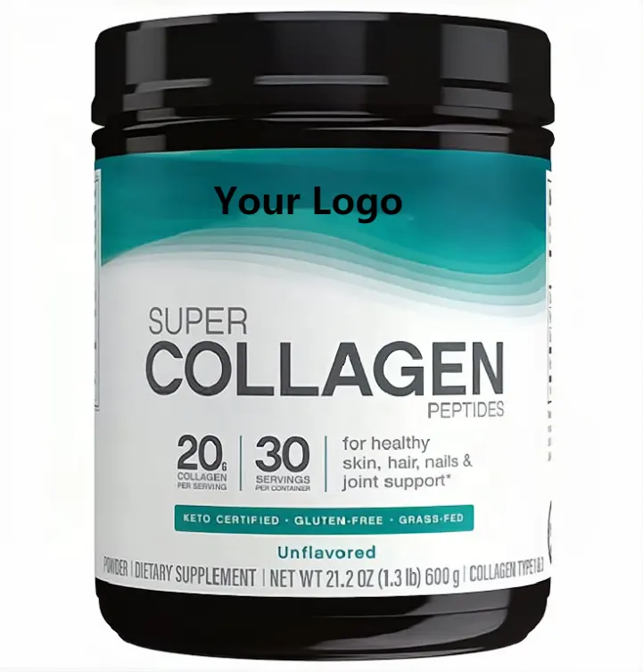Peptides de collagène en poudre de collagène pour une peau saine, des cheveux, des ongles et des articulations, un complément de santé
