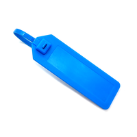 Disesuaikan logo Zip Tie Label standar kabel ABS plastik 88*28mm Self-Locking Zip Ties UHF Rfid Label