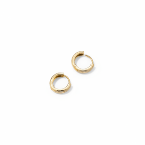 Boucles d'oreilles élégantes Bold Pav Diamond Huggie Hoops pour femmes - Product Image 1