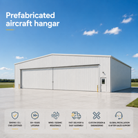 Hangar d'avion à vendre directement, certifié CE CWB, structure galvanisée pour charges de vent élevées et assemblage rapide