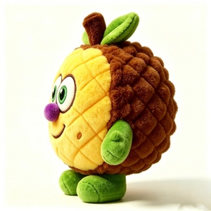 Customized Tropical Fruit Plush Toy for Kids,Yellow & Green <b>Pineapple</b> Plush,Chubby Round <b>Pineapple</b> Stuffed Animal - Product Image 5