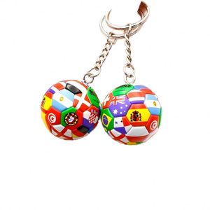 Accesorios de la Copa de Europa, Llaveros y Colgantes de PVC con Dibujos Animados de Fútbol y Banderas Nacionales, Regalos para Fanáticos al por Mayor - Product Image 1