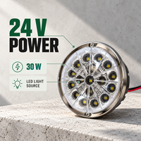 Feu de position latéral LED HSSH 30W 24V blanc, rouge, ambre pour camion et remorque poids lourd