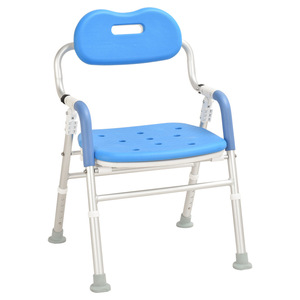 Chaise de douche pliable, réglage de la hauteur sur 5 niveaux, siège antidérapant pour une utilisation en toute sécurité dans la salle de bain - Product Image 2