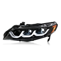 Faro Delantero LED para Coche de Estilo Nuevo Auto-y para Honda Civic 2006-10, Faros Delanteros LED de Triple Ojo Modificados para Accesorios de Coche Honda Civic
