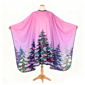 Wanmei ผ้าคลุมตัดผมสำหรับร้านตัดผมชุดทำผมคริสต์มาสแบบตามสั่ง - Product Image 4