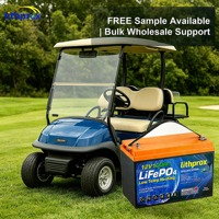 Batería de respaldo LiFePO4 de 12V 100AH con calefacción para bajas temperaturas, Bluetooth y conector Anderson para carrito de golf, resistente para uso continuo en frío.