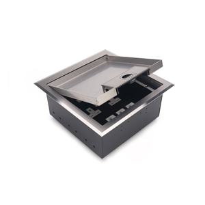 Boîte de sortie au sol en acier inoxydable avec couvercle encastré pour installation de luxe dans les bureaux et les hôtels - Product Image 2