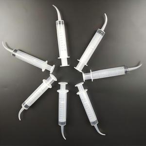 <span class=keywords><strong>Jeringa</strong></span> de irrigación de plástico con punta curva de 12 ml, herramienta portátil de entrenamiento para enjuague bucal con escala transparente - Product Image 2