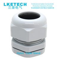 LKETECH Presse-étoupe en nylon M16, étanche IP68, gris, pour câbles de diamètre extérieur 4-8mm, -40°C~+80°C