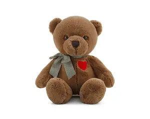 批发热卖可爱的小熊与红色爱的心情人熊毛绒玩具