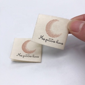 Etiqueta de impresión de algodón <span class=keywords><strong>para</strong></span> ropa Logotipo de impresión personalizado Etiqueta de impresión de camiseta - Product Image 2