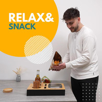 Plateau de rangement pour canapé en bambou écologique antidérapant, porte-gobelet pour canapé, pour comptoir