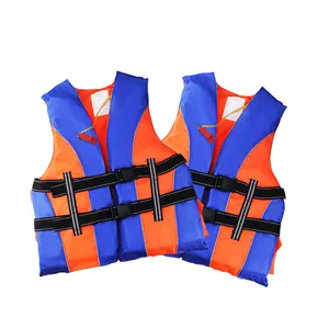 Custom Logo Adult Water Swimming Waterproof Oxford Cloth Epe Foam Life Jacket For Sale