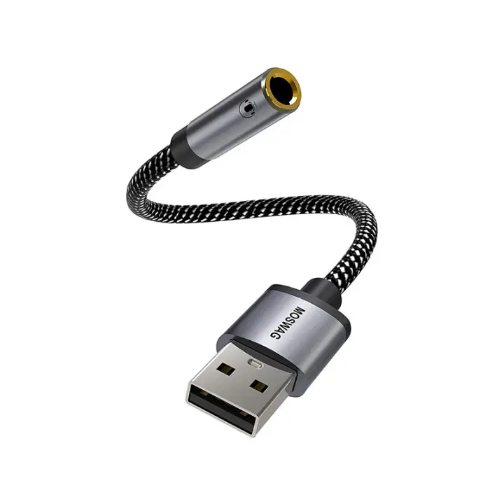 The beste preis USB zu 3.5mm Jack Audio Adapter USB-A zu Audio Jack Adapter Converter mit Headset Laptop Desktops