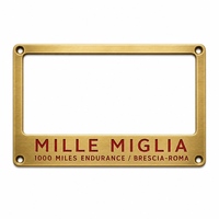 Cadre de plaque d'immatriculation en aluminium anodisé, cadre de plaque de véhicule classique avec fixation renforcée pour les programmes promotionnels