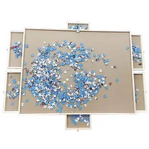 Custom Wholesale High Quality 1000 Pieces Children Educational Wooden Jigsaw Puzzles Table For Kids Adults