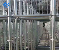 Étai de soutènement en acier Acrow avec plaque de base et plaque supérieure galvanisées à chaud, 2,0-3,5 m, pour support de pont, en acier Q235, pour travaux sur site, sûr