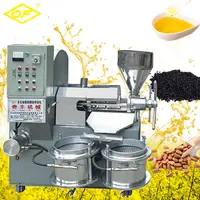 Máquina de prensado de aceite de palma, planta de uso doméstico para girasol y coco con control de temperatura